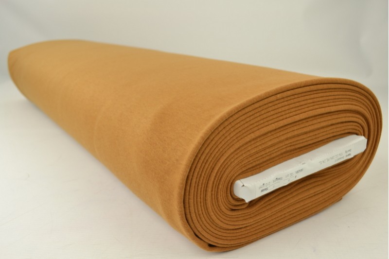 Alpenfleece sweaterstof donker okergeel, rol