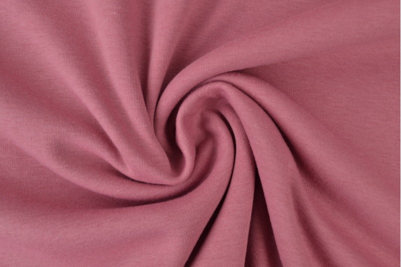 Alpenfleece sweaterstof donker oud roze