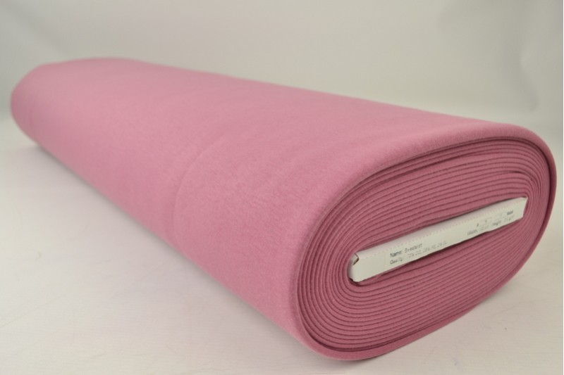 Alpenfleece sweaterstof donker oud roze, rol