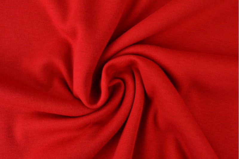 Alpenfleece sweaterstof rood