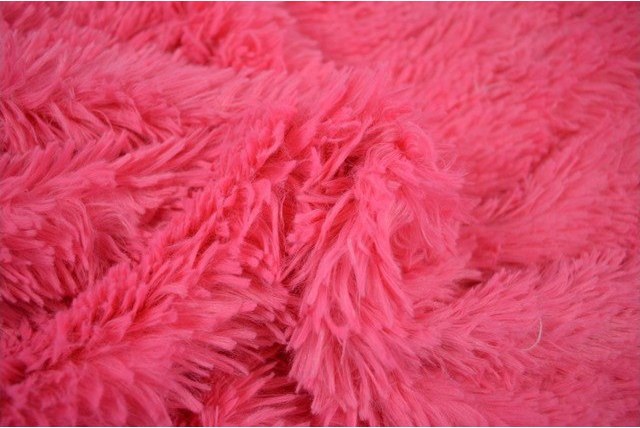 Langharig bont fuchsia