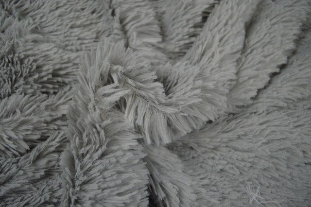 Langharig bont zilvergrijs