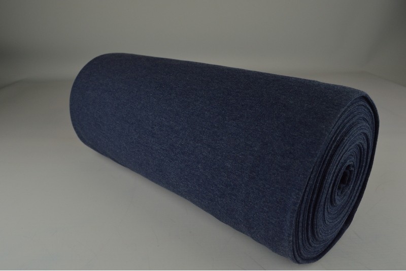 Boordstof donker jeans melange, rolweergave