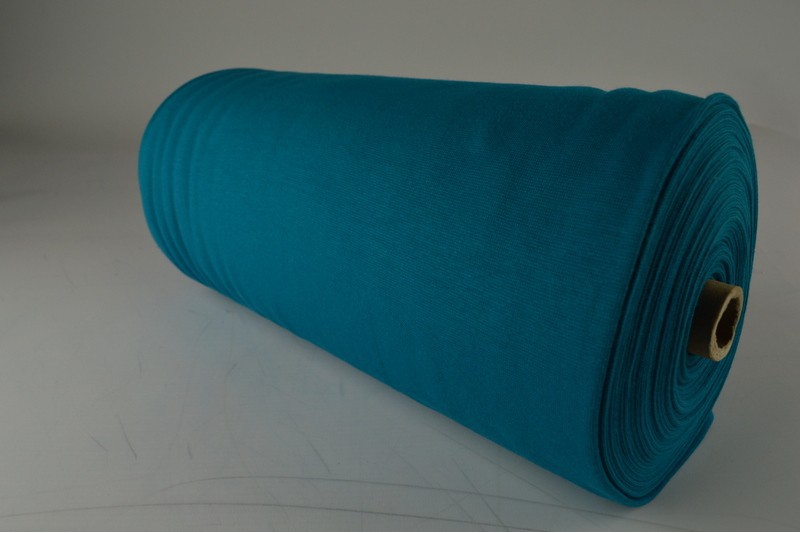 Boordstof donker turquoise, rolweergave