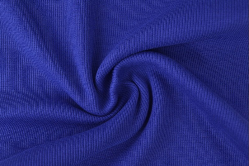 Boordstof rib donkerblauw