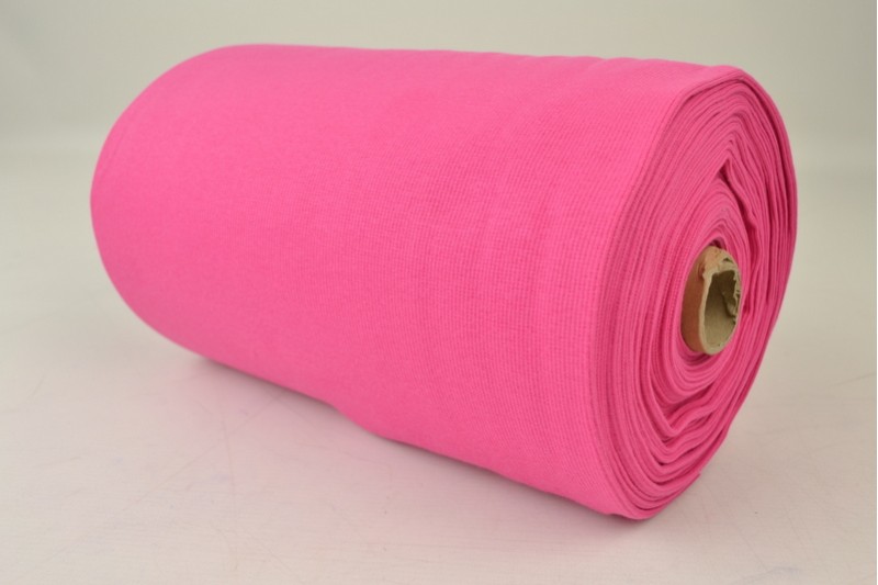 Boordstof rib fuchsia, rolweergave