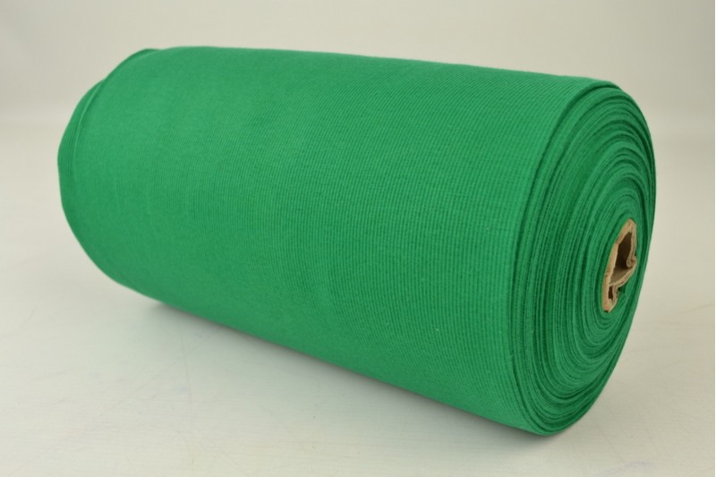 Boordstof rib groen, rolweergave