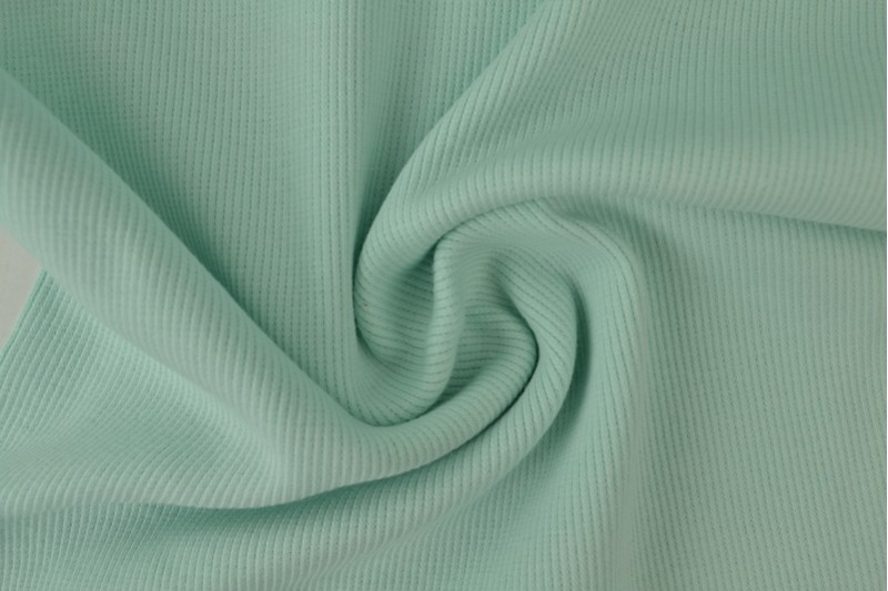Boordstof rib licht mint