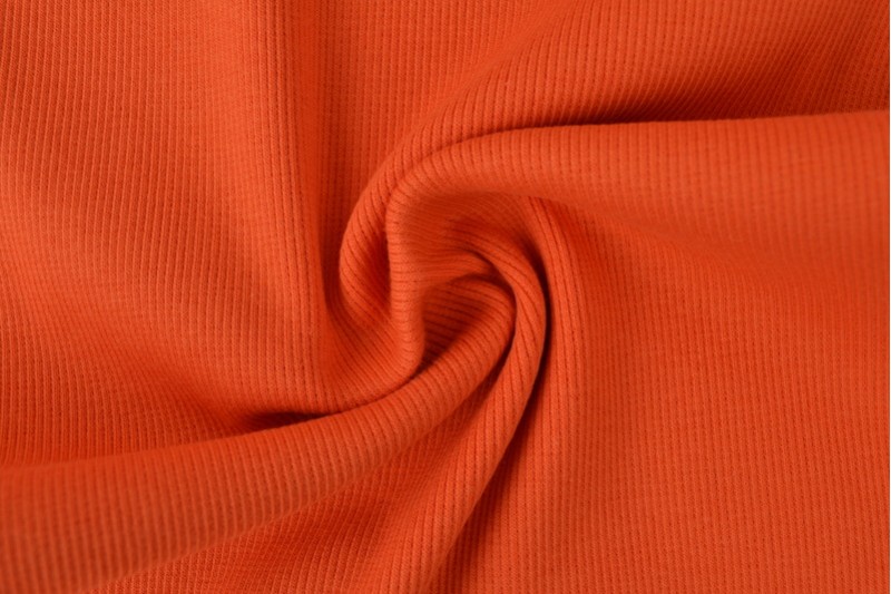Boordstof rib oranje