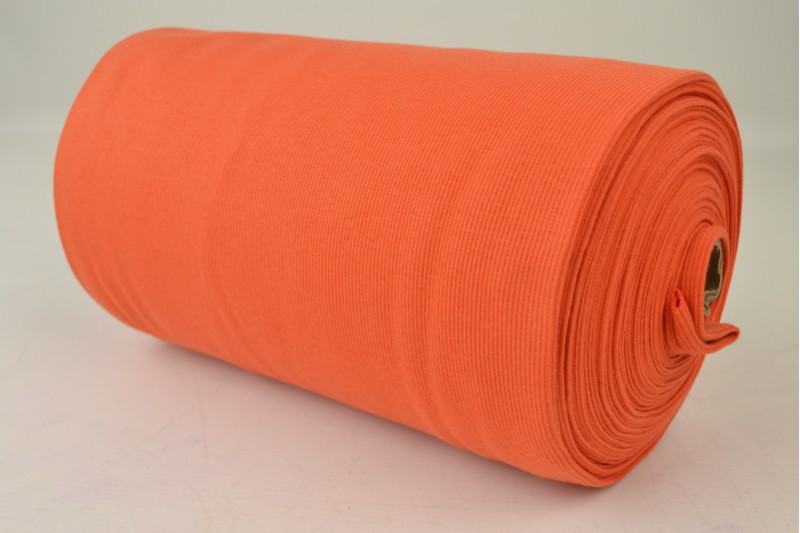 Boordstof rib oranje, rolweergave