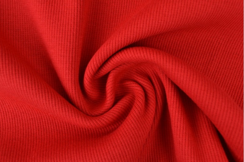 Boordstof rib rood