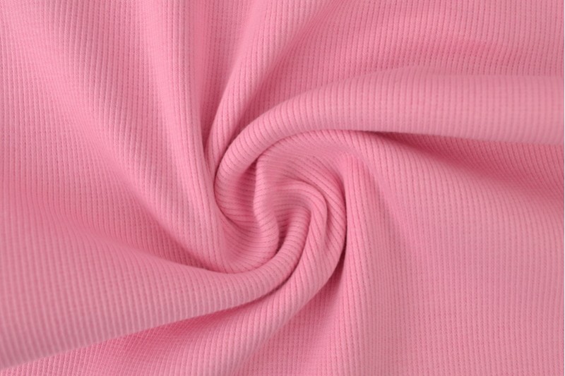 Boordstof rib roze