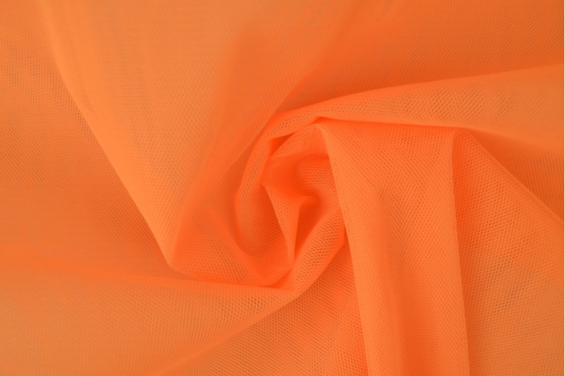 Brandvertragende tule 300 cm breed oranje