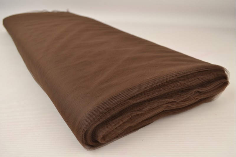Brandvertragende bruidstule 300 cm breed bruin, rol