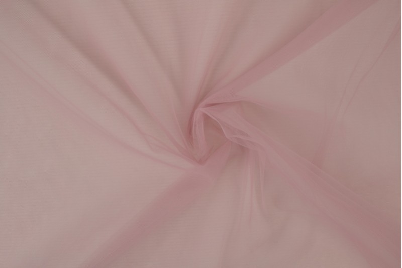 Brandvertragende bruidstule 300 cm breed vintage roze