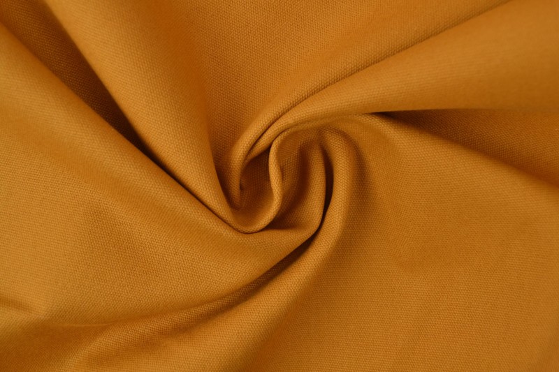 Katoen canvas 350 g/m² donker okergeel