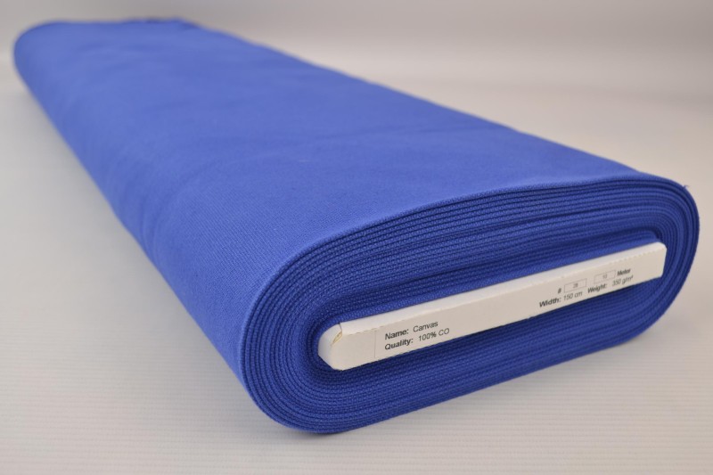 Katoen canvas 350 g/m² donkerblauw, rol