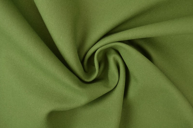 Katoen canvas 350 g/m² mosgroen