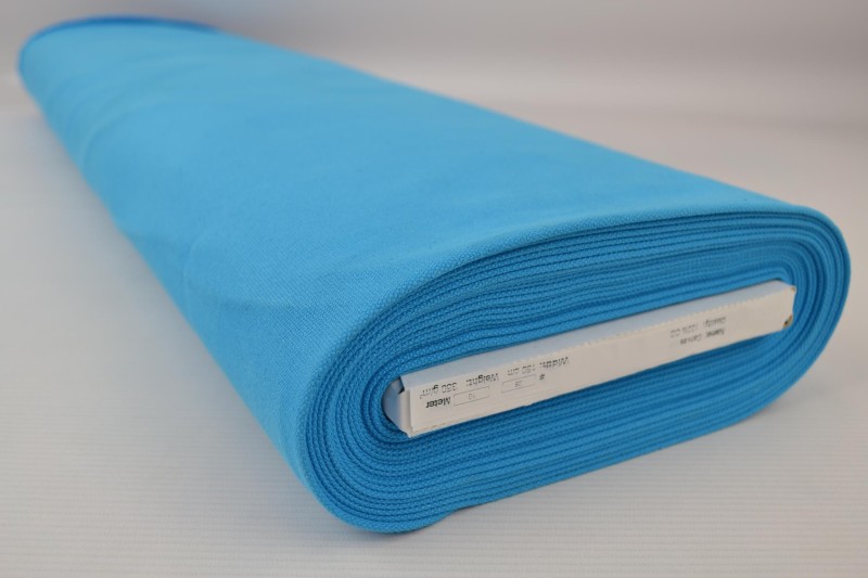 Katoen canvas 350 g/m² petrol, rol