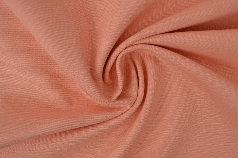 Katoen canvas 350 g/m² zalm roze