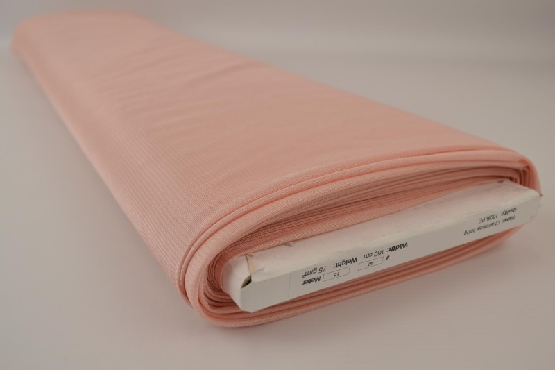 Charmeuse voering zalm roze, rol