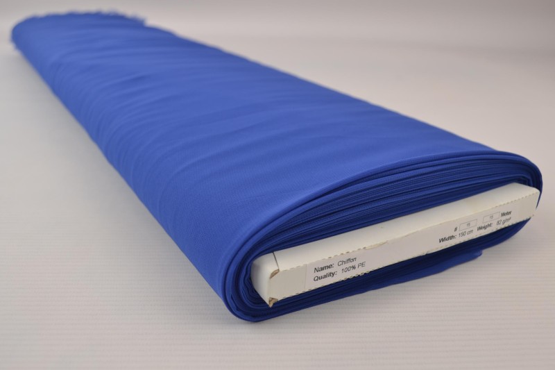 Chiffon blauw, rol