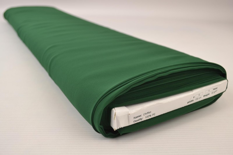 Chiffon donker groen, rol