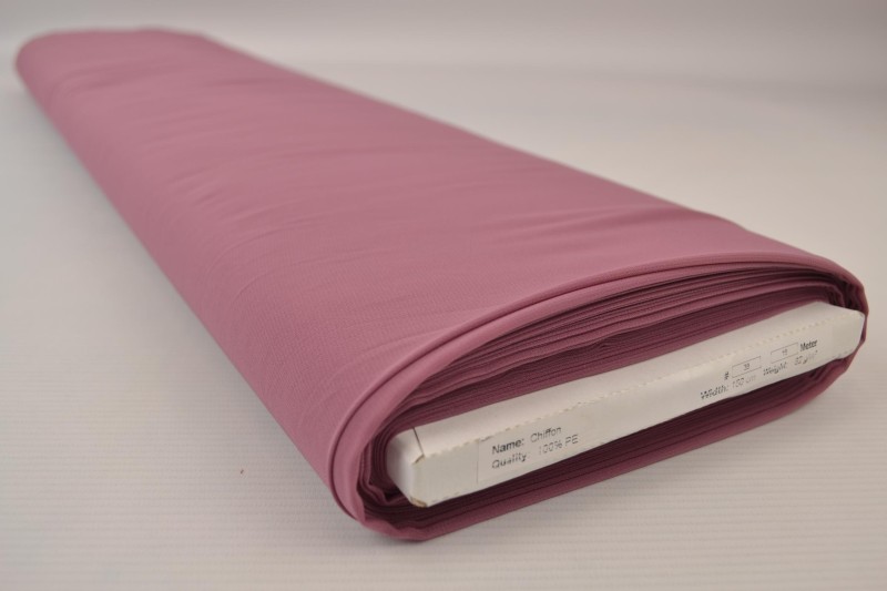 Chiffon donker oud roze, rol