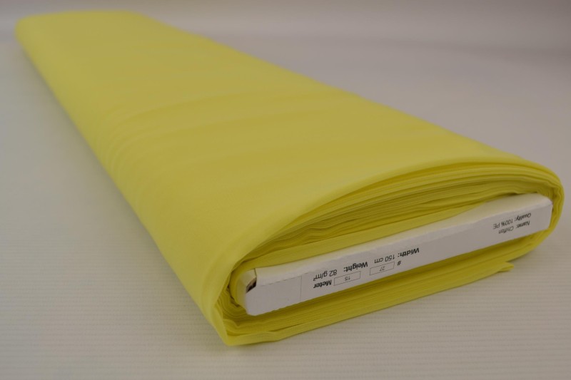 Chiffon licht geel, rol