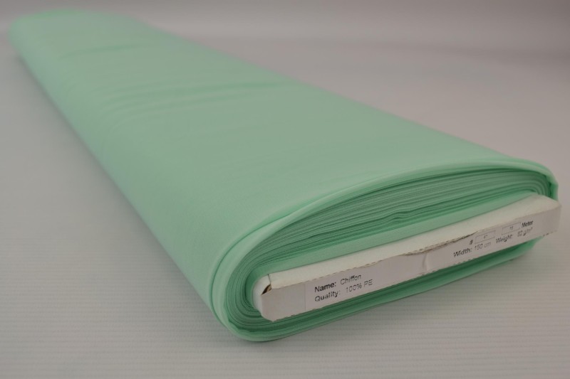 Chiffon licht mint, rol
