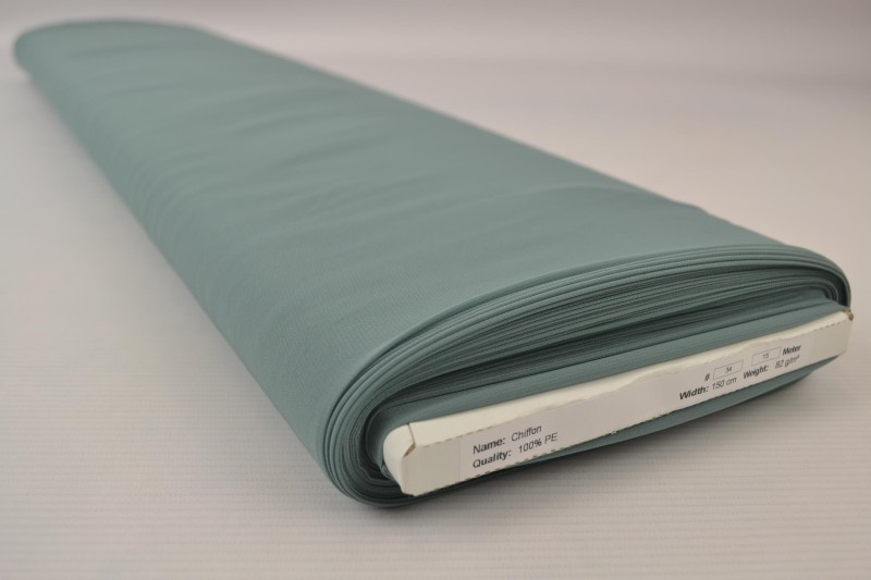 Chiffon oud groen, rol
