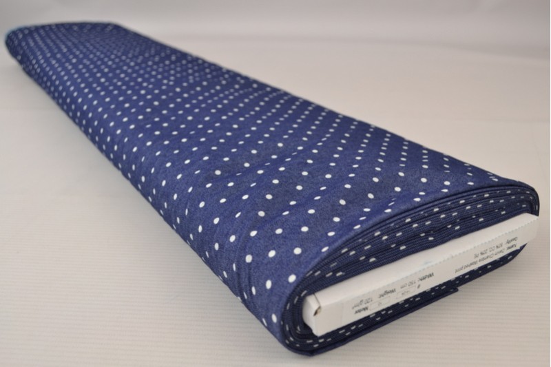 Denim chambray gewassen prints Print 14-04, rol