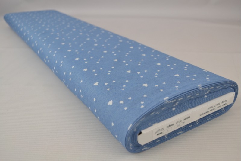 Denim chambray gewassen prints Print 15-01, rol