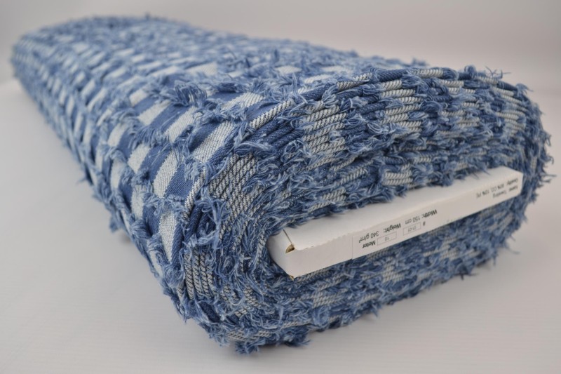 Denim fashion Checks frayed 01-01, rol