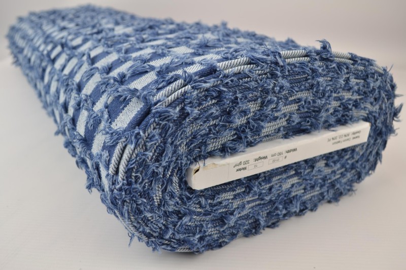 Denim fashion Checks frayed 01-02, rol