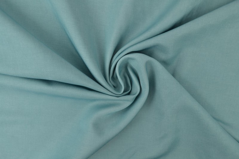 Denim-look viscose shine vintage groen