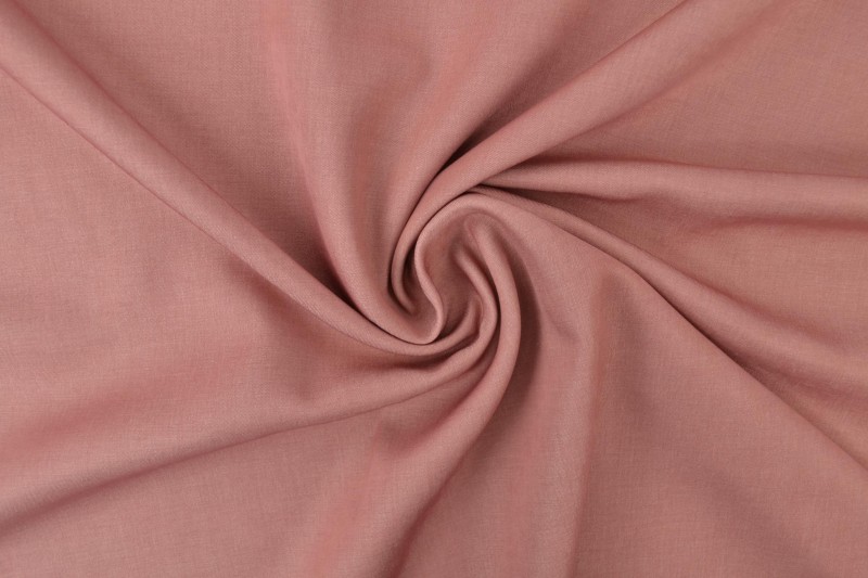 Denim-look viscose shine vintage roze