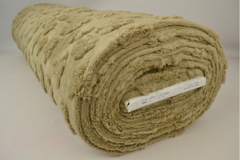 Fleece hondenpootjes beige, rolweergave