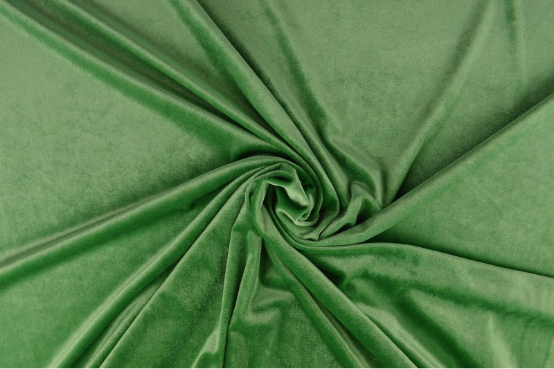 Fluweel stretch groen