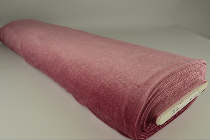 Fluweel stretch lila, rolweergave