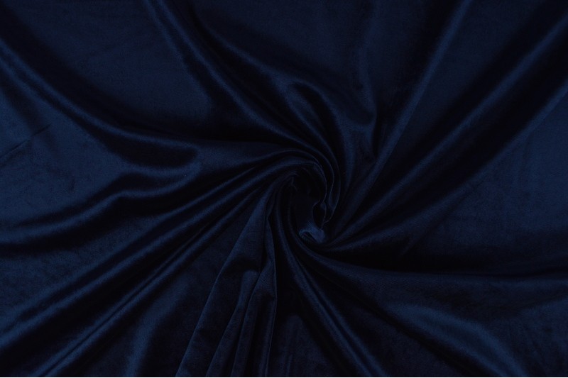 Fluweel stretch navy