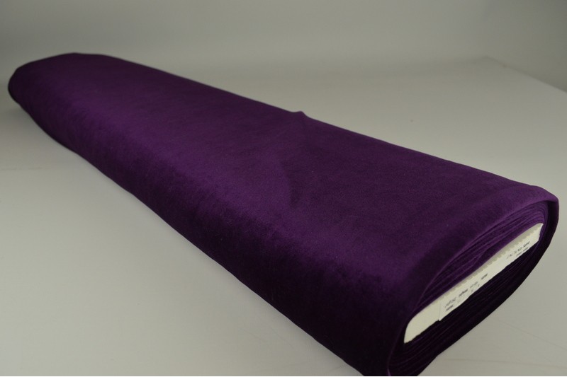 Fluweel stretch paars, rolweergave