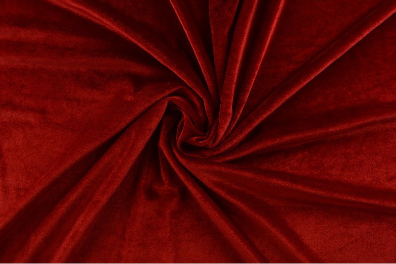 Fluweel stretch rood