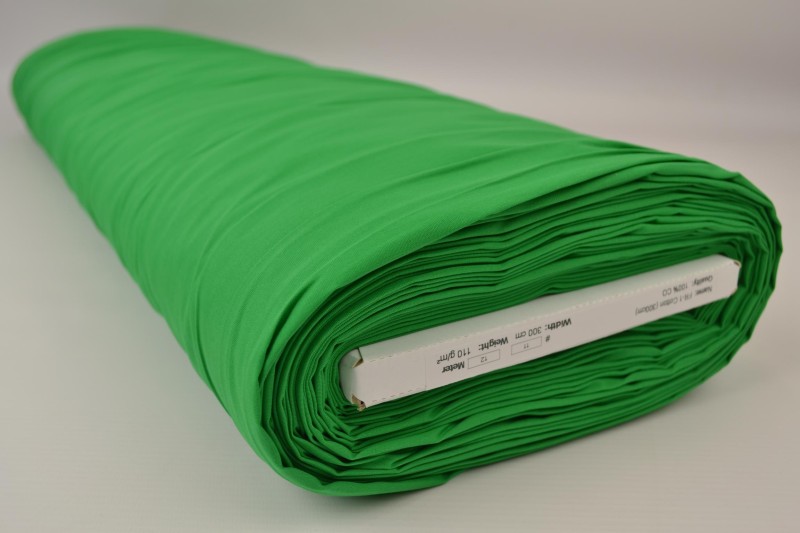 Brandvertragend katoen 300 cm breed, groen, rolweergave