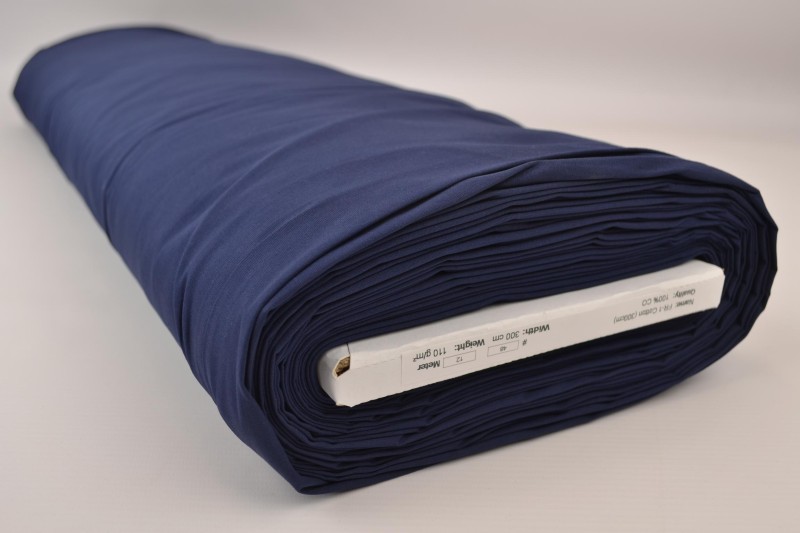Brandvertragend katoen 300 cm breed, marineblauw, rol