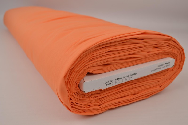 Brandvertragend katoen 300 cm breed, oranje, rolweergave