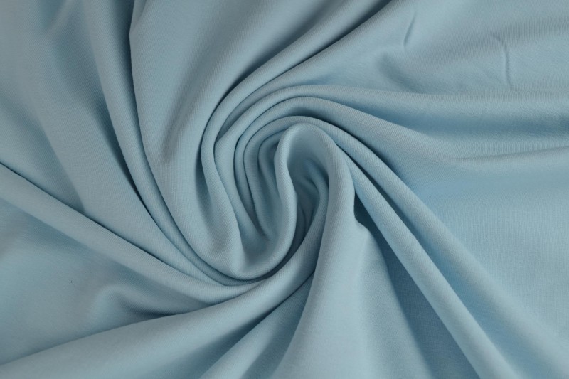 French terry baby blauw