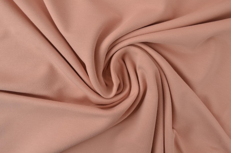 French terry dusky roze