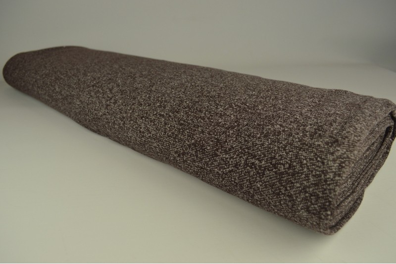 French terry melange viscose bruin, rol