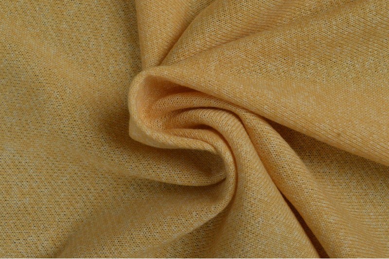 French terry melange viscose champagne